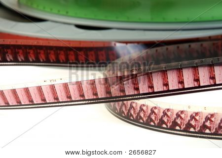 Filmen rullar närbild