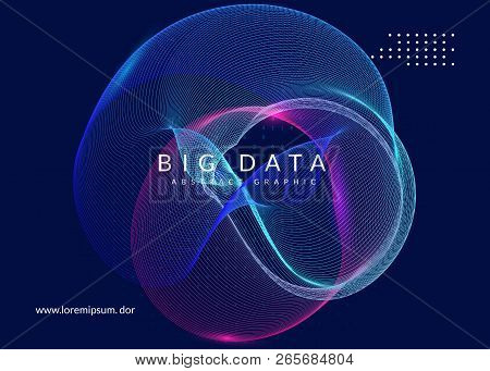 Artificial Intelligence Background. Technology For Big Data, Visualization, Deep Learning And Quantu