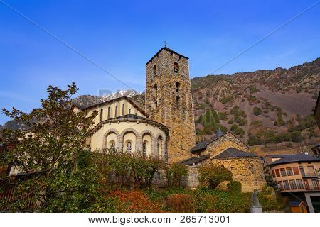 Sant Esteve church in Andorra la Vella at Pyrenees