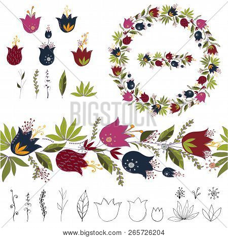 Objects Isolated On White Background.