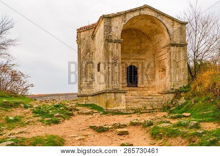 Building In The Cave Town Of Chufut-kale, Russia, Crimean Peninsula