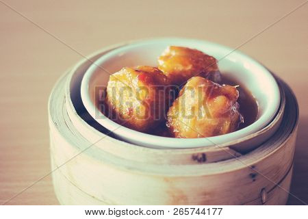 Various Traditional Chinese Dim Sum Dian Xin In Chinese Restaurant