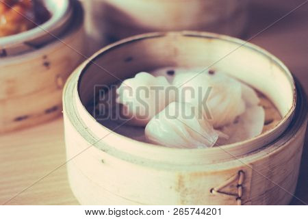 Various Traditional Chinese Dim Sum Dian Xin In Chinese Restaurant