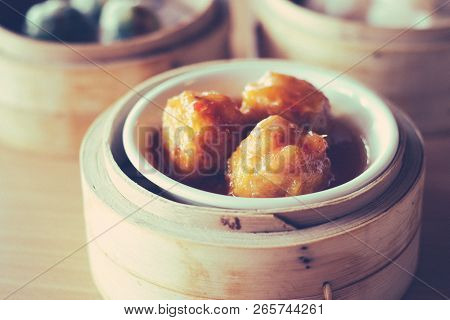 Various Traditional Chinese Dim Sum Dian Xin In Chinese Restaurant