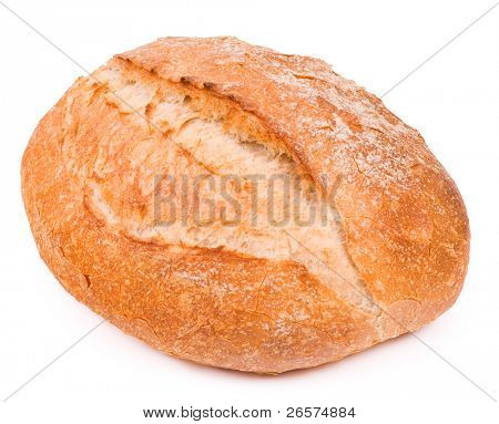 Vers brood van de tarwe. Geïsoleerd op witte achtergrond