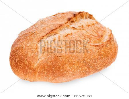 Vers brood van de tarwe. Geïsoleerd op witte achtergrond