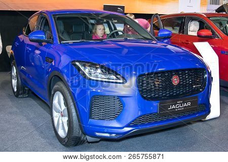 Tartu-september 29: Jaguar E-pace At The Tartu Motoshow On September 29, 2018 In Tartu, Estonia