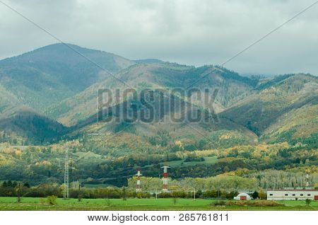 Ladnscape From Slovakia - Green Meadows And Fields And Mountains