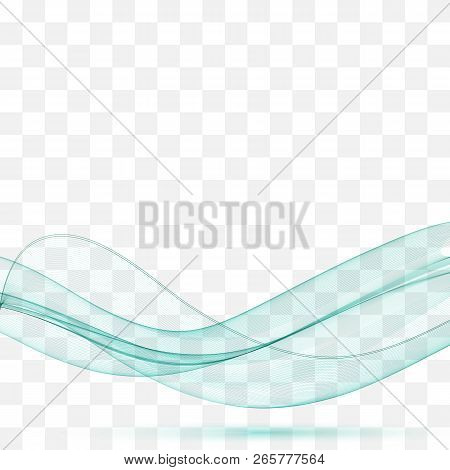 Abstract Color Blue Wave Design Element. Blue Wave Background.