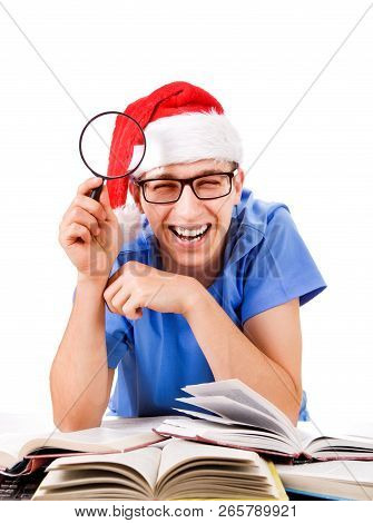 Student In Santa Hat