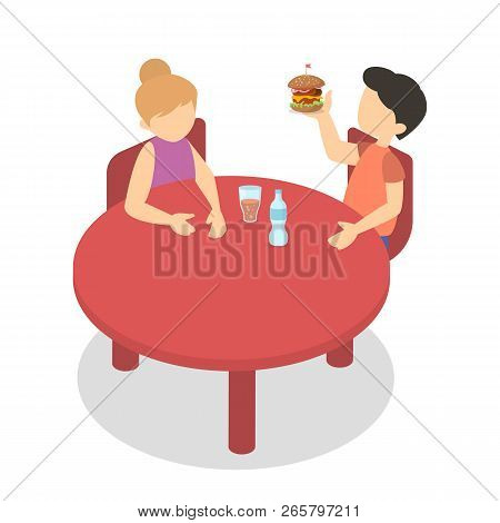 Children Have Lunch In The School Cantine