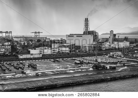 Fort-de-france, Martinique - December 19, 2016: Power Plant (edf - Electricite De France) And Port I