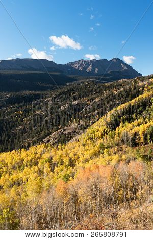 Eagles Nest Peak 13,091 And Mt. Powell 13,560 In Early Fall, White River National Forest Colorado