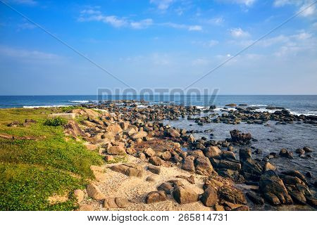Beautiful View Of The Ocean From The Shore