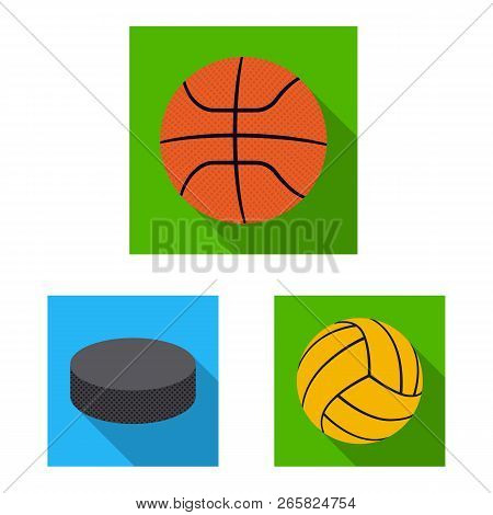 Vector Illustration Of Sport And Ball Symbol. Set Of Sport And Athletic Stock Vector Illustration.