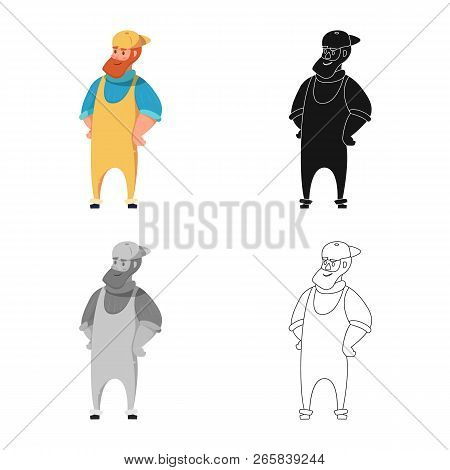 Vector Illustration Of Goods And Cargo Sign. Set Of Goods And Warehouse Stock Symbol For Web.