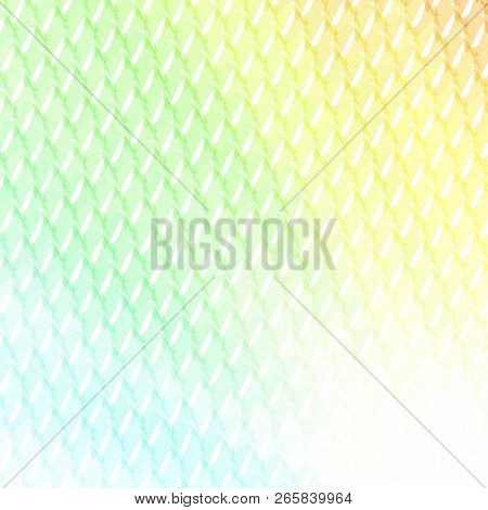 Colorful Abstract Design Template. Curved Colored Triangles