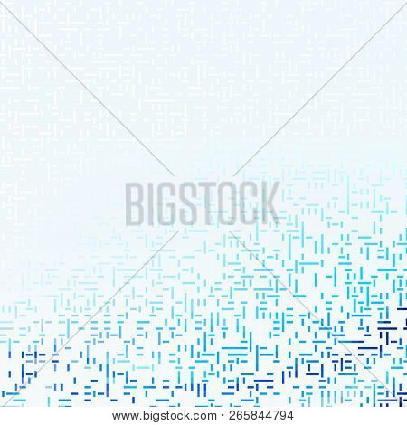 Blue Abstract Diagonal Stripe Tile Mosaic Pattern Background - Repeatable Graphic