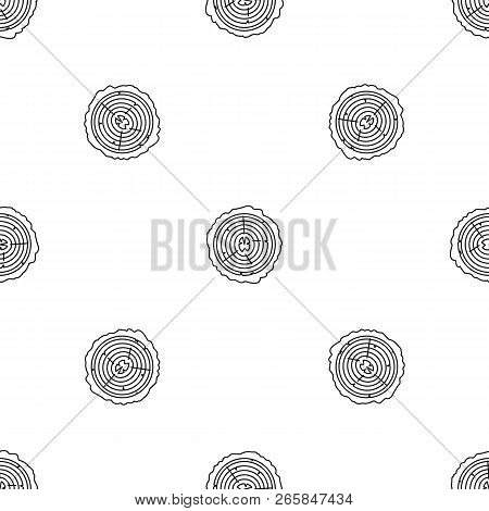 Tree Rings Pattern Seamless Vector Repeat Geometric For Any Web Design