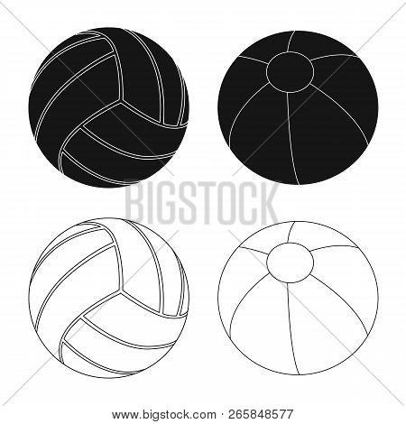 Vector Illustration Of Sport And Ball Logo. Collection Of Sport And Athletic Vector Icon For Stock.