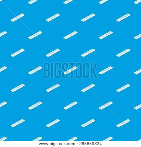 Timber Plank Pattern Vector Seamless Blue Repeat For Any Use