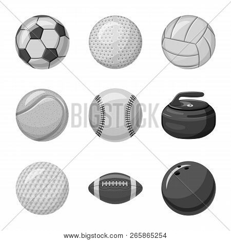 Vector Illustration Of Sport And Ball Icon. Collection Of Sport And Athletic Stock Vector Illustrati