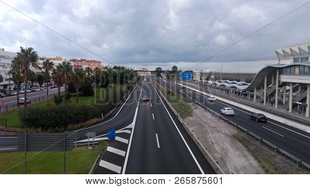 Freeway San Fernando Road - Puerto Real And South Bay Shopping Center