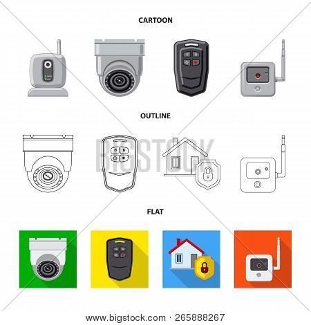 Vector Design Of Office And House Symbol. Set Of Office And System Stock Vector Illustration.