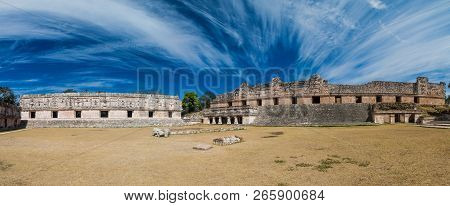 Nuns Quadrangle Cuadrangulo De Las Monjas Building Complex At The Ruins Of The Ancient Mayan City Ux
