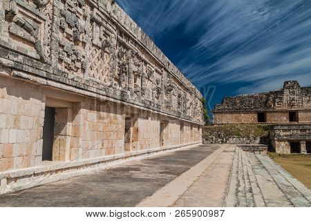 Nuns Quadrangle Cuadrangulo De Las Monjas Building Complex At The Ruins Of The Ancient Mayan City Ux