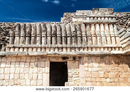 Decoration Of The Nuns Quadrangle Cuadrangulo De Las Monjas Building Complex At The Ruins Of The Anc