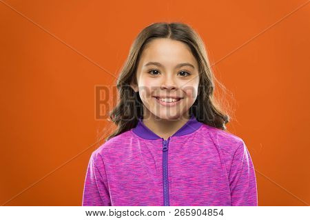 What Is Difference Between Phony And Sincere Smile. Girl Cute Child Happy Smiling Face. Child Long H