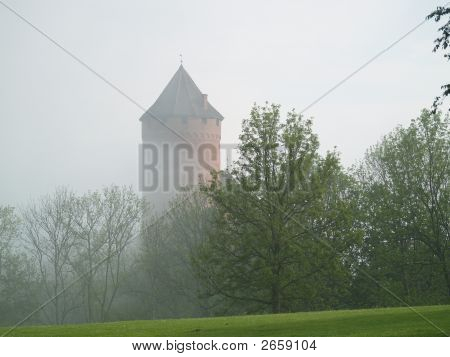 Château en soirée