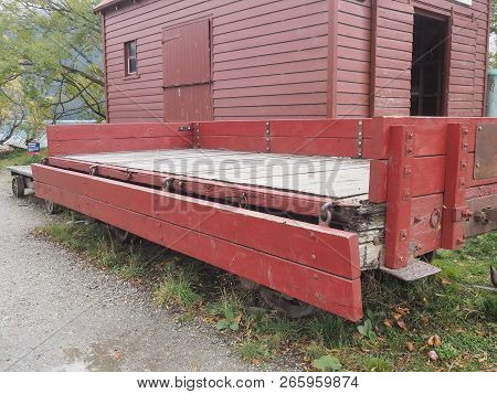 Red Wood Trailer Park Near Red Warehouse