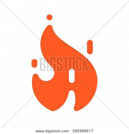 Fire Flames With Sparks, New Orange Icon