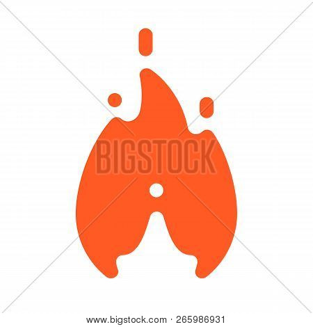Fire Flames With Sparks, New Orange Icon