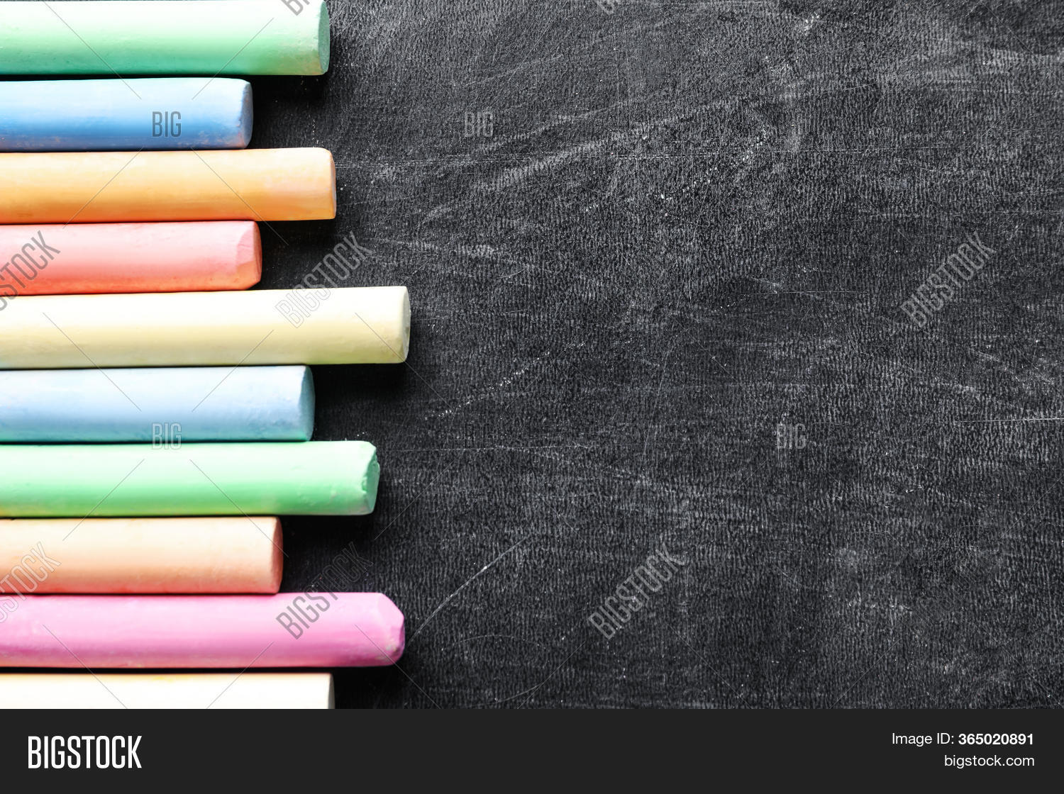 Pieces Color Chalk On Image & Photo (Free Trial) Bigstock