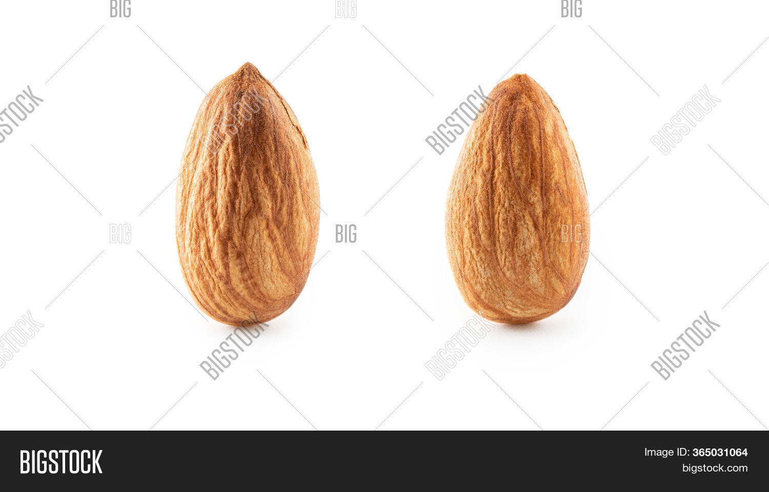 Macro Almonds Isolated Image & Photo (Free Trial) Bigstock