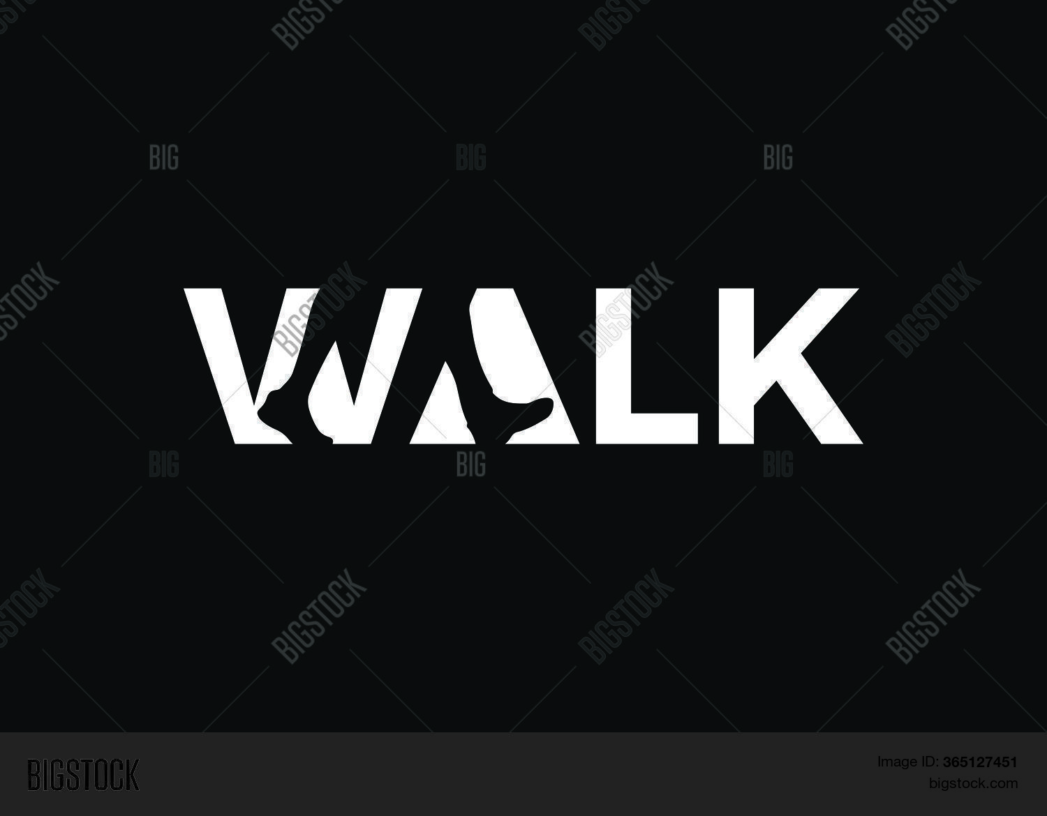 Walk Logo Sign Symbol Vector & Photo (Free Trial) Bigstock