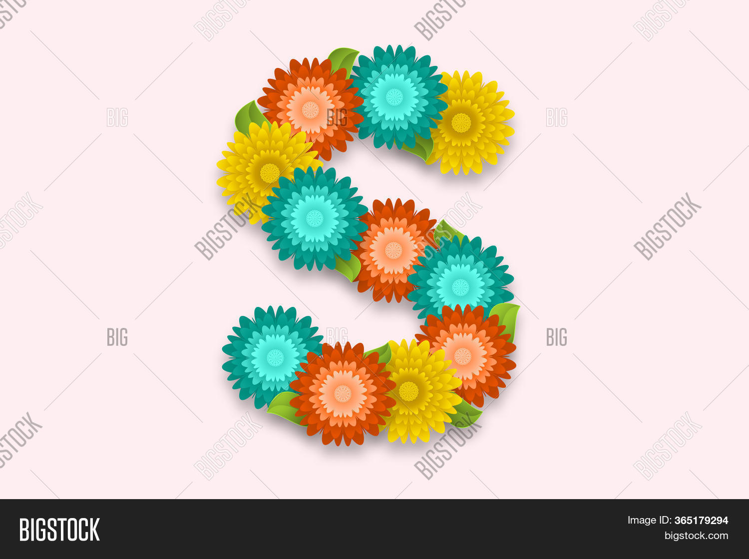 Flower Letter S Wallpaper