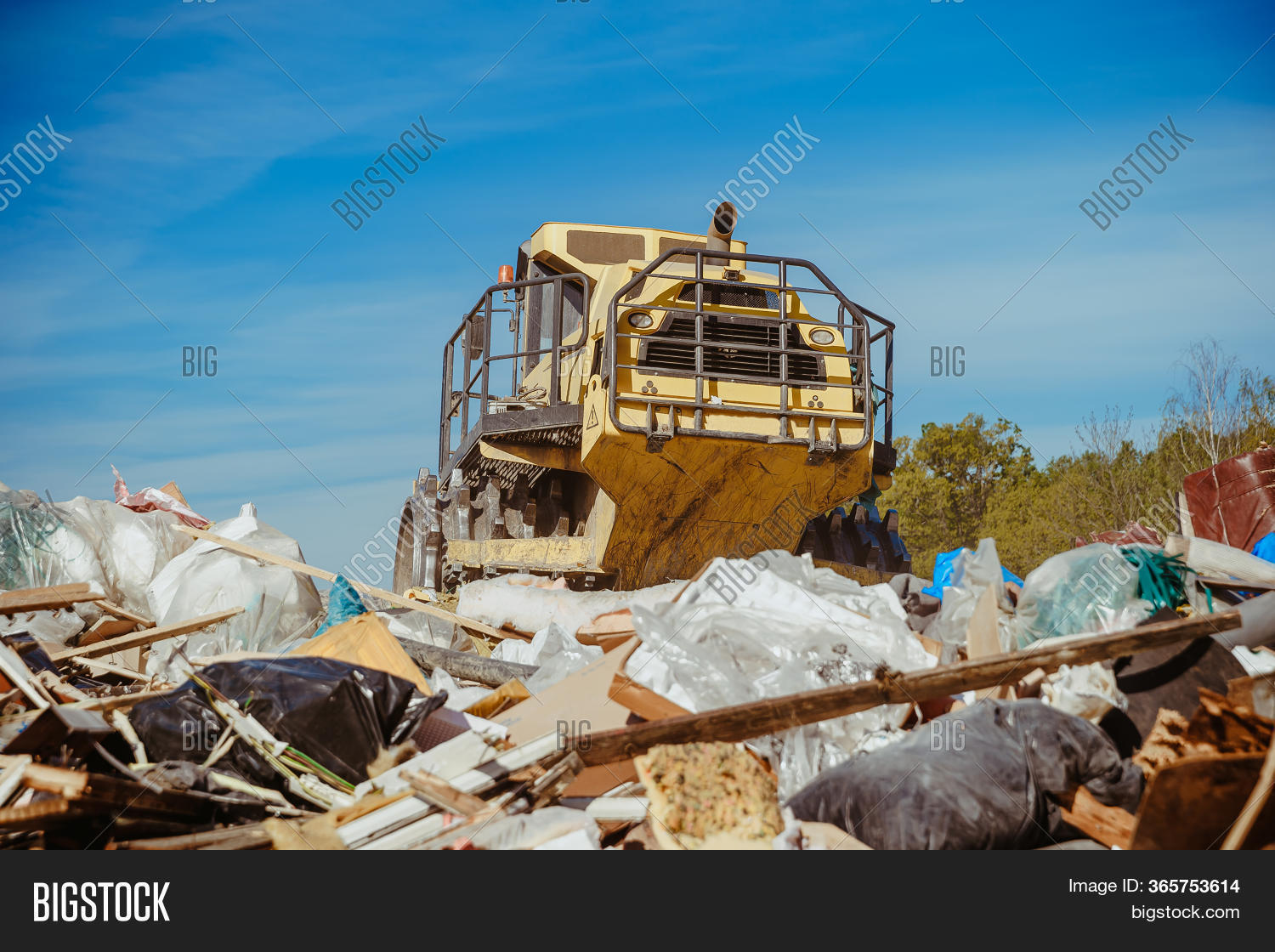 Compactor Landfill Image & Photo (Free Trial) Bigstock