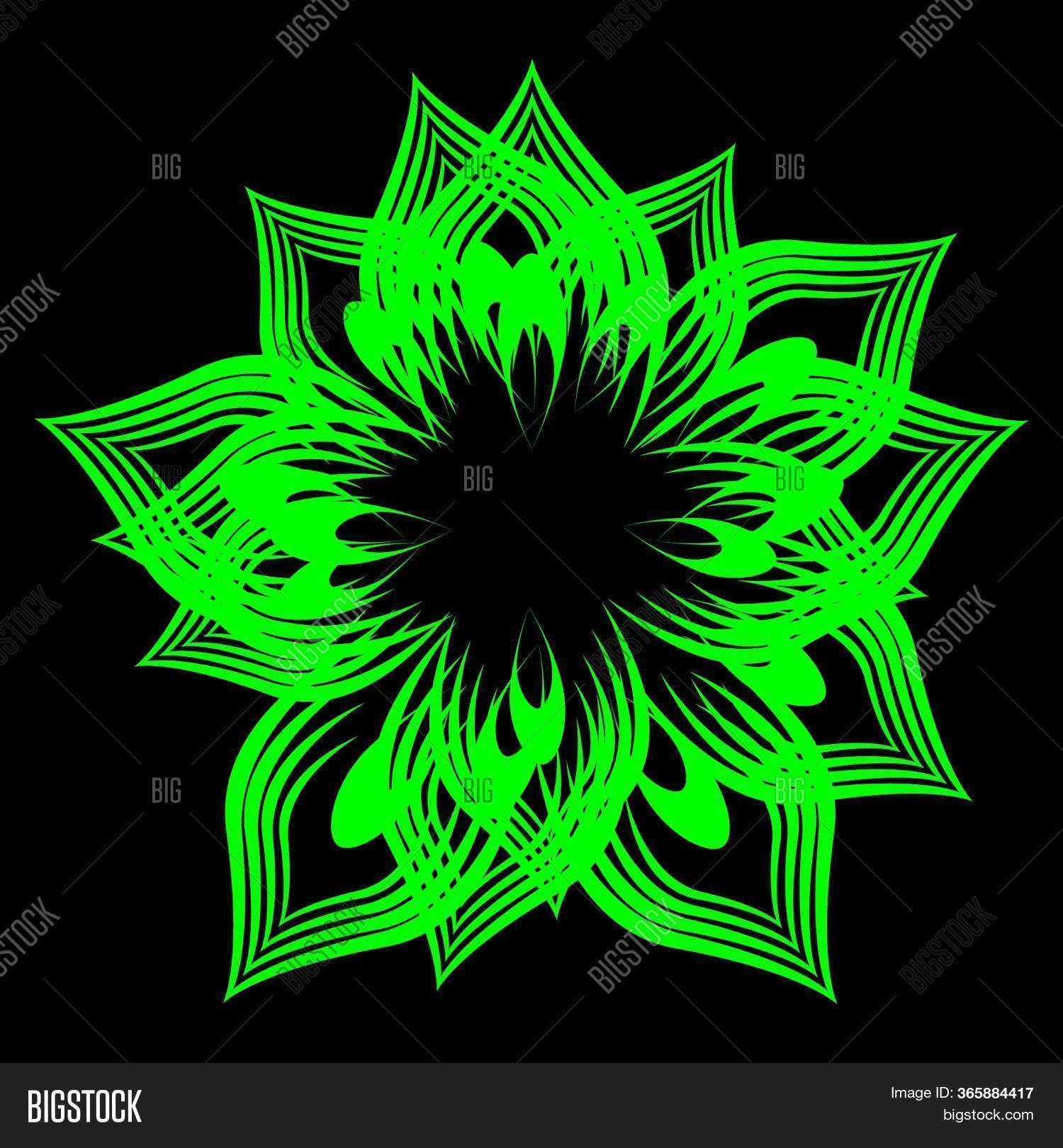 Vector Flower Neon Image & Photo (Free Trial) | Bigstock