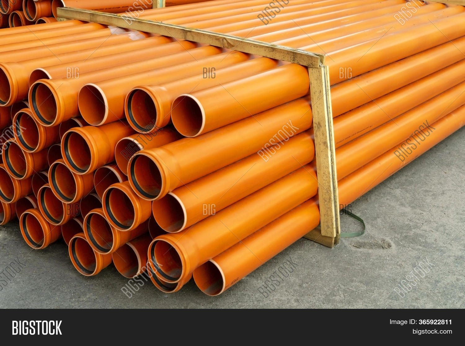 Orange Plastic Pipes Image & Photo (Free Trial) Bigstock