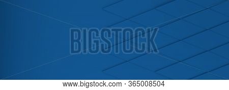 Abstract Modern Classic Blue Rhomus Background, 3d Rendering