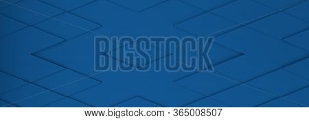 Abstract Modern Classic Blue Rhomus Background, 3d Rendering