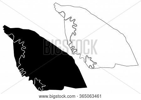 Kunduz City (islamic Republic Of Afghanistan) Map Vector Illustration, Scribble Sketch City Of Kundu