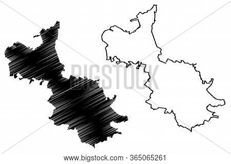 Bryansk City (russian Federation, Russia) Map Vector Illustration, Scribble Sketch City Of Bryansk M