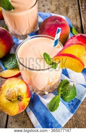 Peach Smoothie Or Yogurt