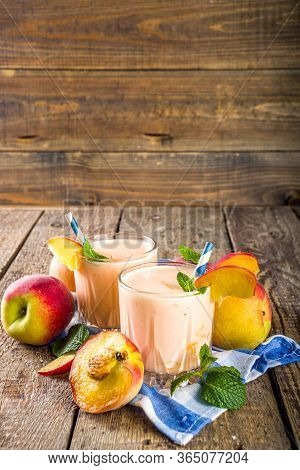 Peach Smoothie Or Yogurt