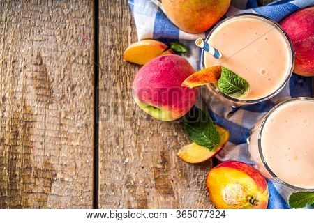 Peach Smoothie Or Yogurt